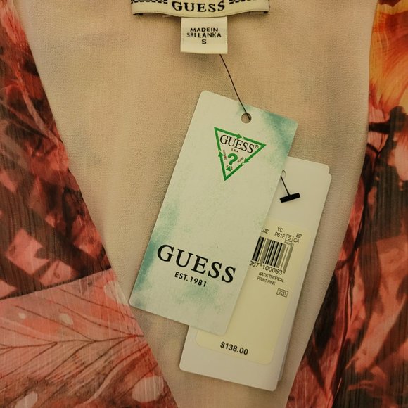 NEW: Guess summer floral patterned dress. - Picture 4 of 5